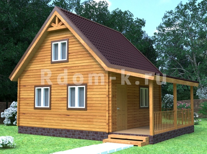 Брусовой дом «Классика» 6х6