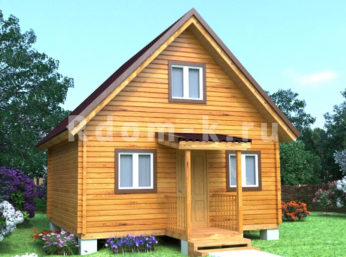 Брусовой дом «Классика» 6х6