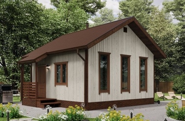 Дачный дом «Вертикаль» 6х6