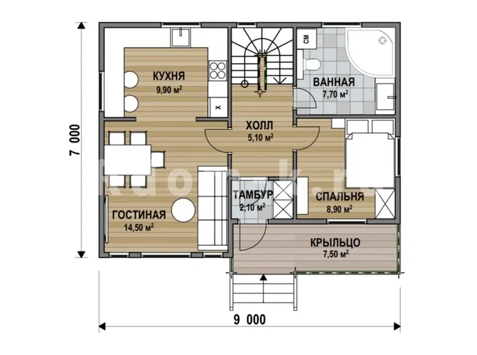 План 1 этажа 