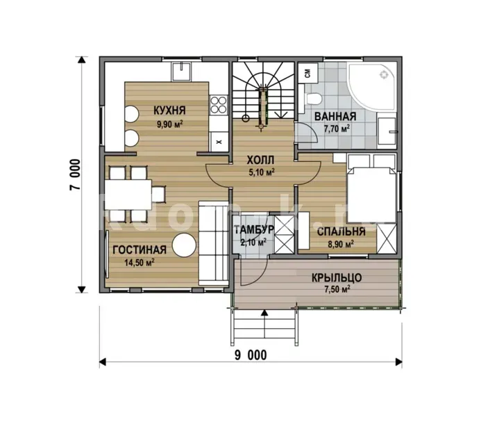 План 1 этажа 