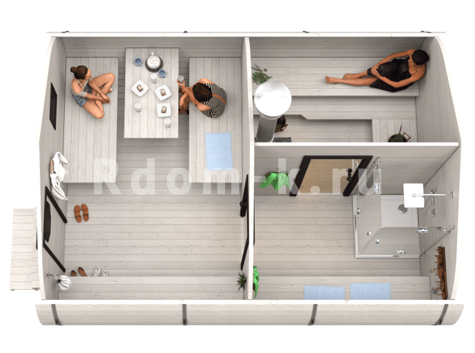 Баня «5.0-1» 4х5м