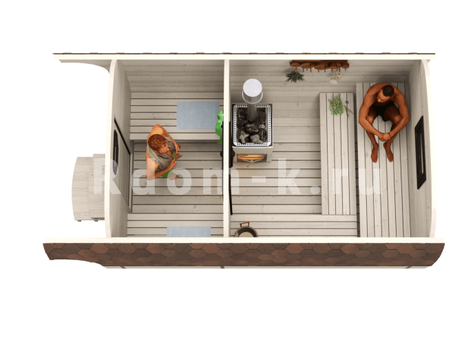 Квадробаня «Классик-1» 4,1м