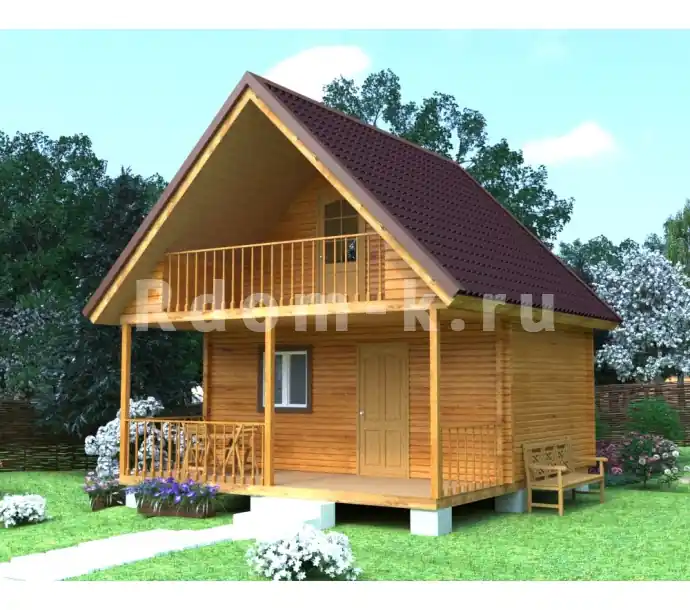 Брусовой дом «Теремок» 6х6