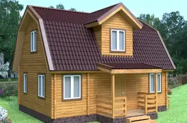 Брусовый дом &laquo;Дачная сказка&raquo; ЛК 6х8