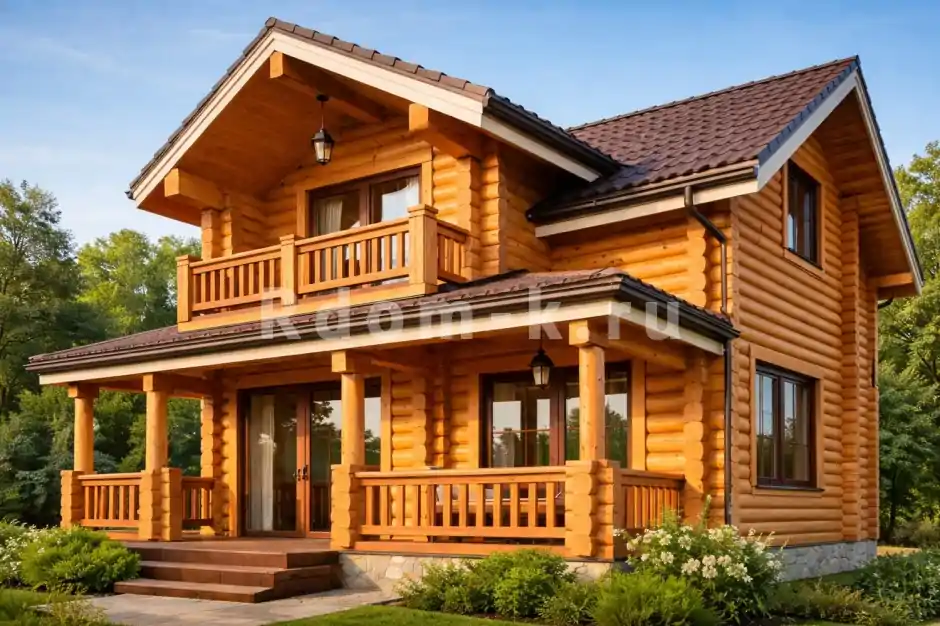 Дом из бруса камерной сушки