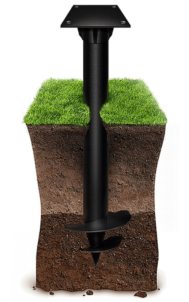 Свайно-винтовой фундамент. Диаметр - 89мм, Длина - 2000мм